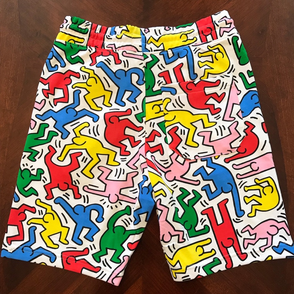 KEITH HARING Men’s Draw String Shorts New With Tag - Picture 2 of 5